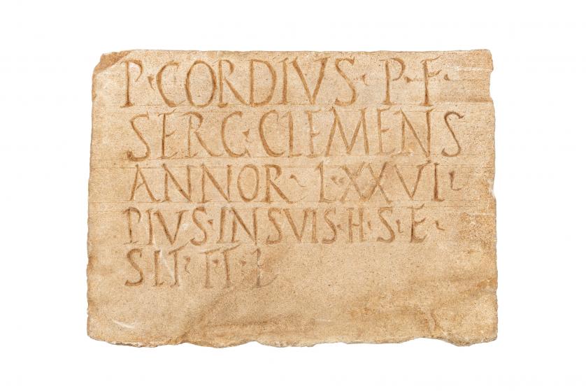Estela sepulcral epigrafiada, Roma