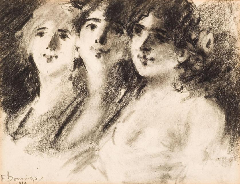 Francisco Domingo Marquis. three ladies