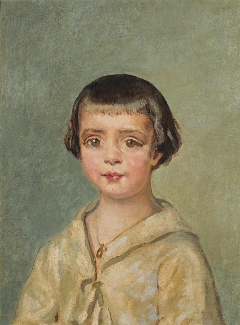Escuela Española S. XX. Retrato de niña