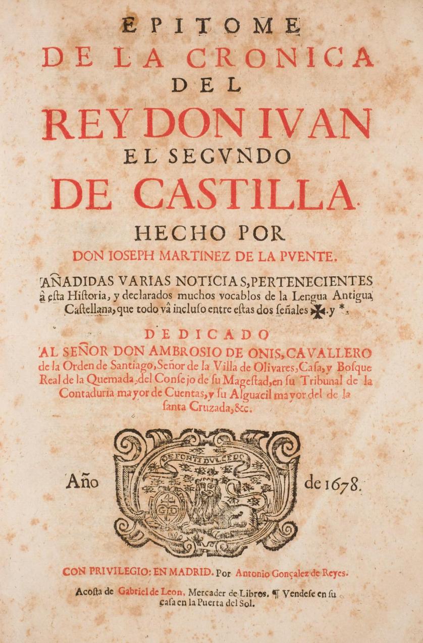 Crónica del Rey Don Juan el segundo de Castilla