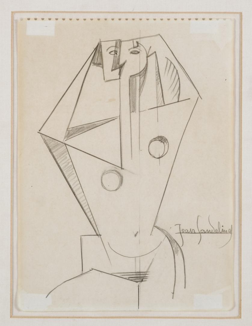 Joan Sandalinas. cubist characters