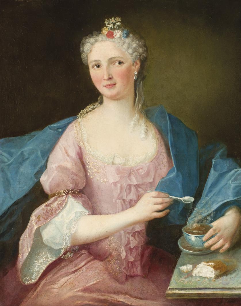 Escuela Francesa S. XVIII. Retrato de dama
