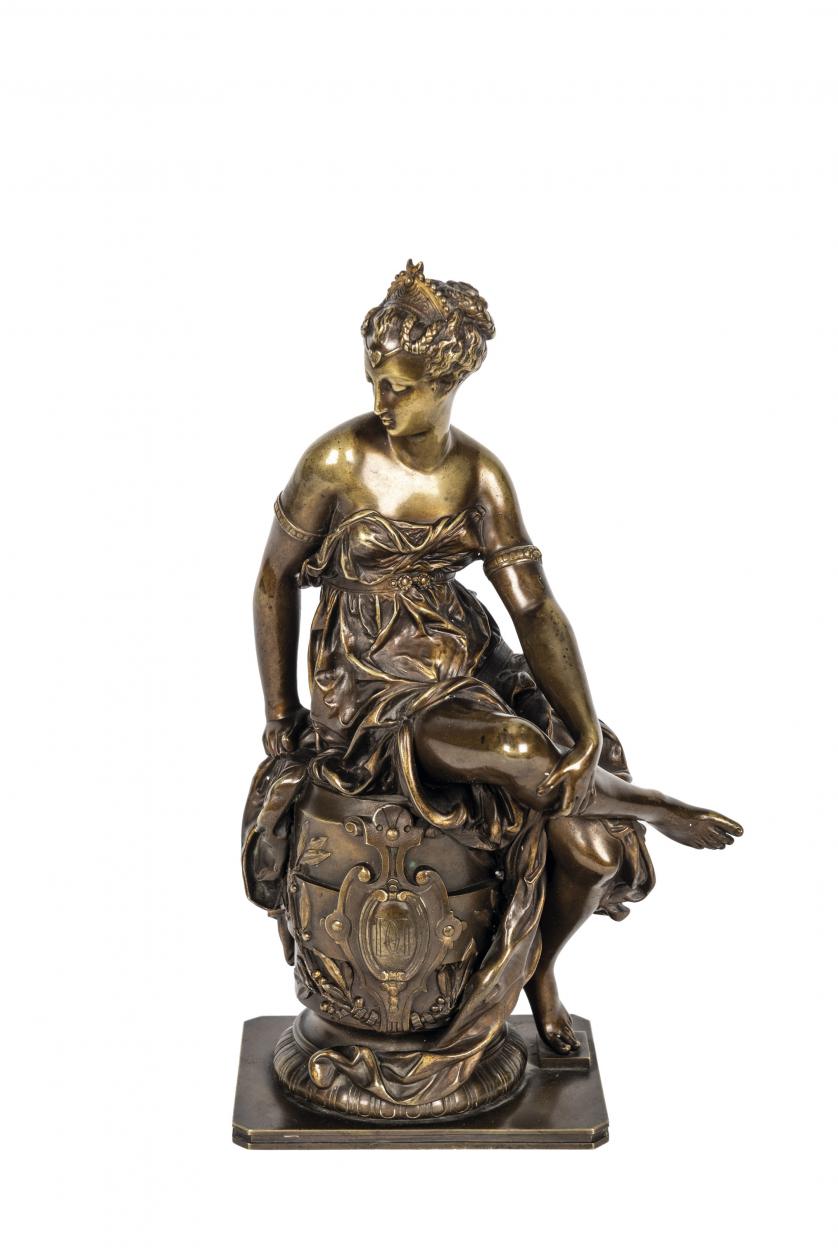 Figura en bronce dorada Francia S. XIX