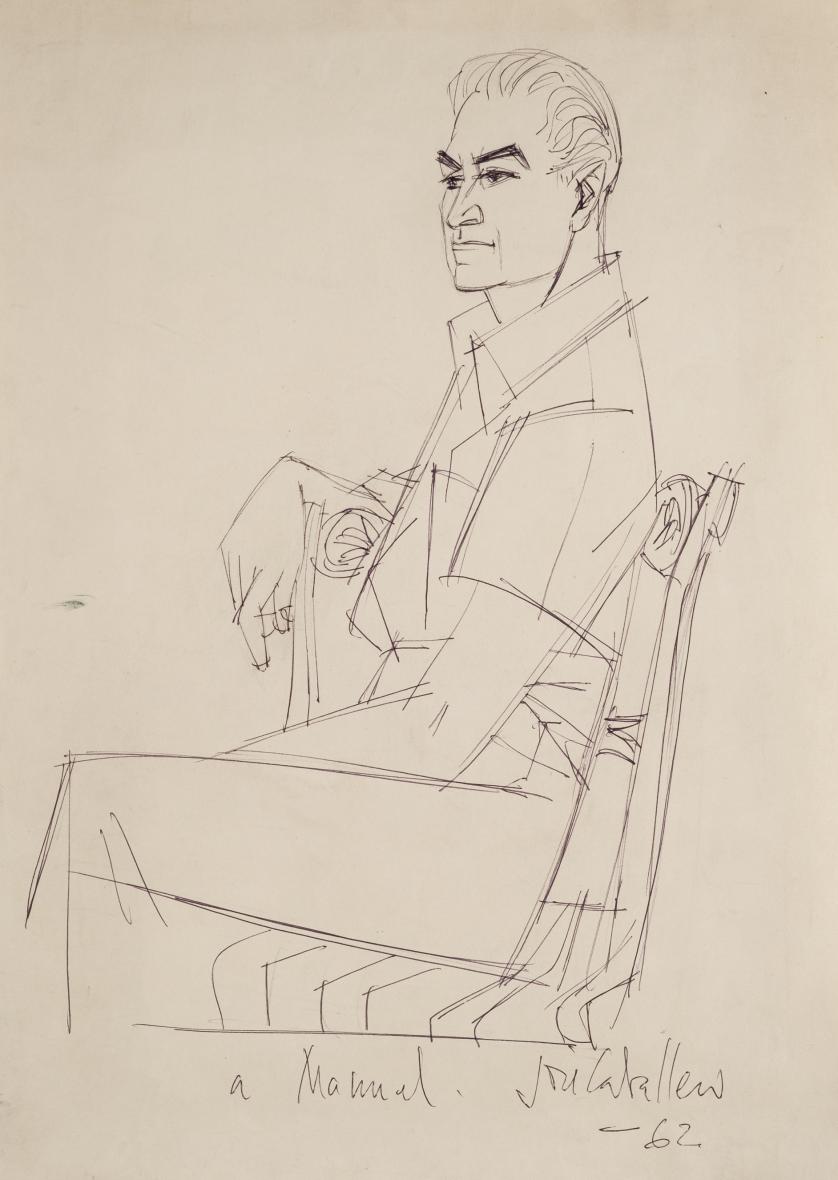 Jose Caballero. Man Portrait (1962)