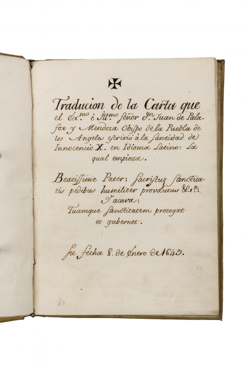 Traducción de la carta de Don Juan de Palafox