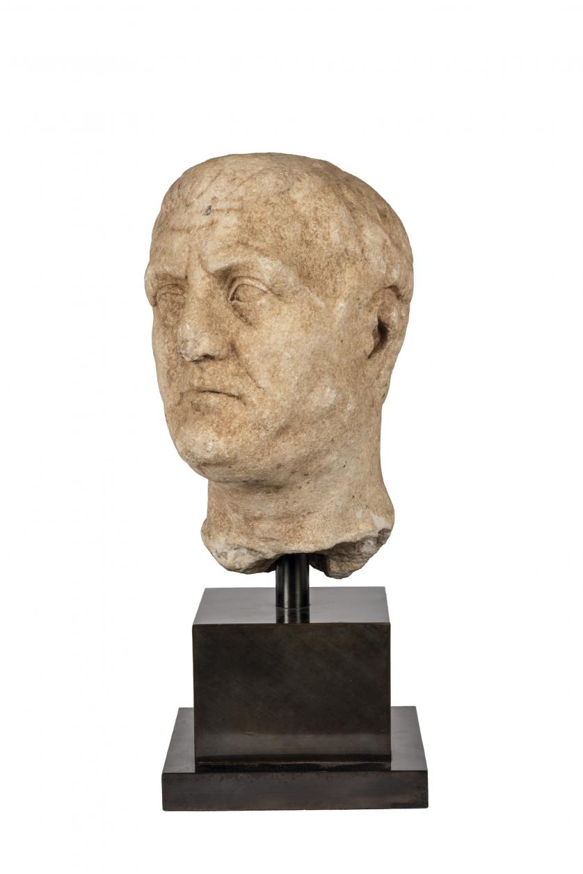 Man portrait in marble. rome.