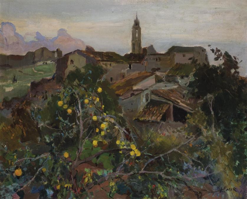Joaquin Mir. Saddlebag Landscape
