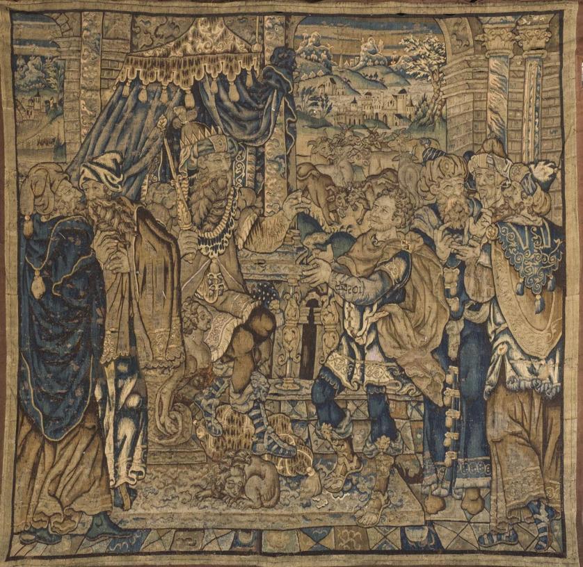 Bélgica S. XVII. El sueño del Faraon tapiz
