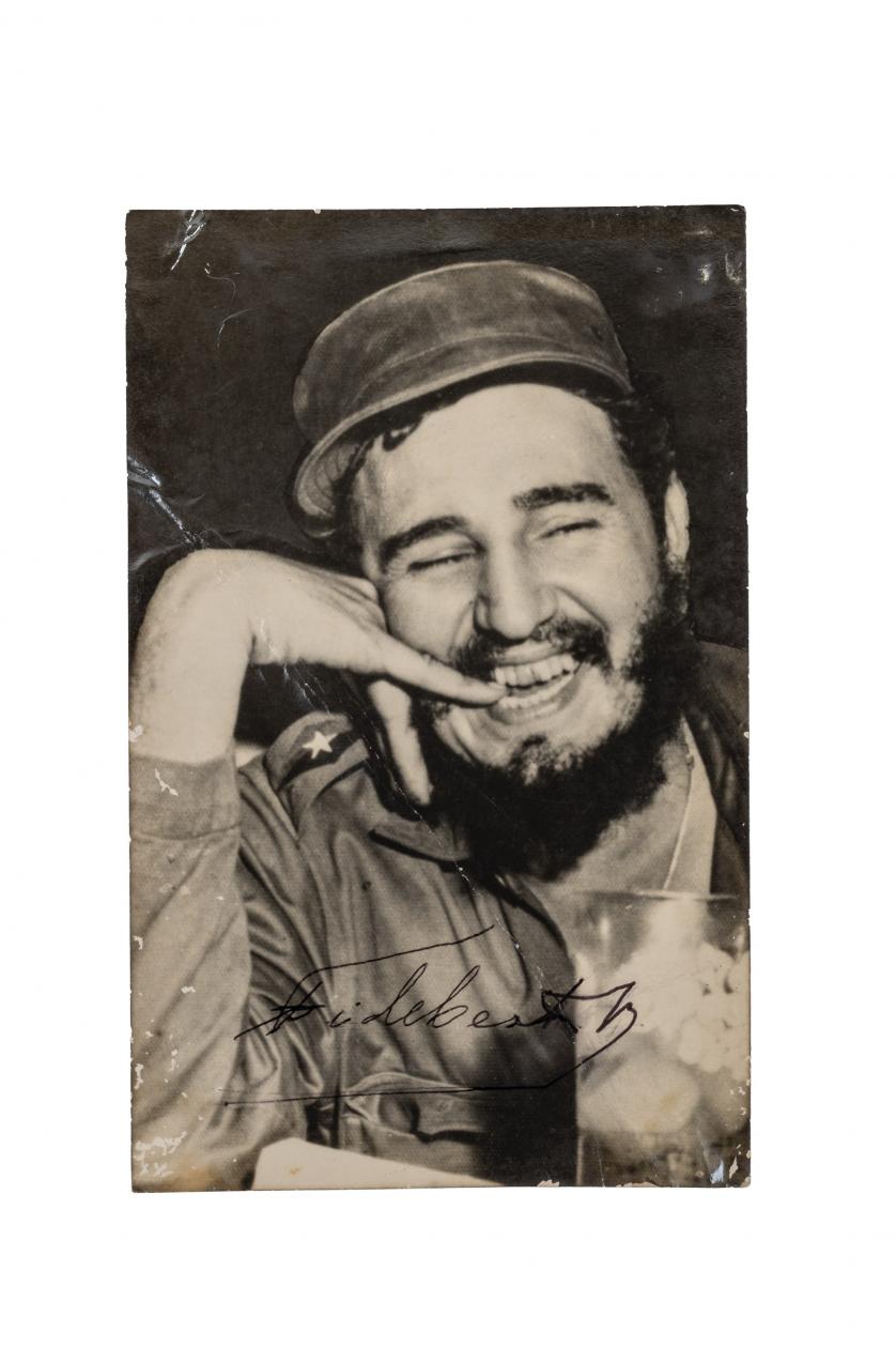 Fidel Castro. Fotografía autografiada