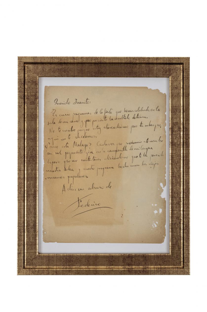 Federico García Lorca. Carta