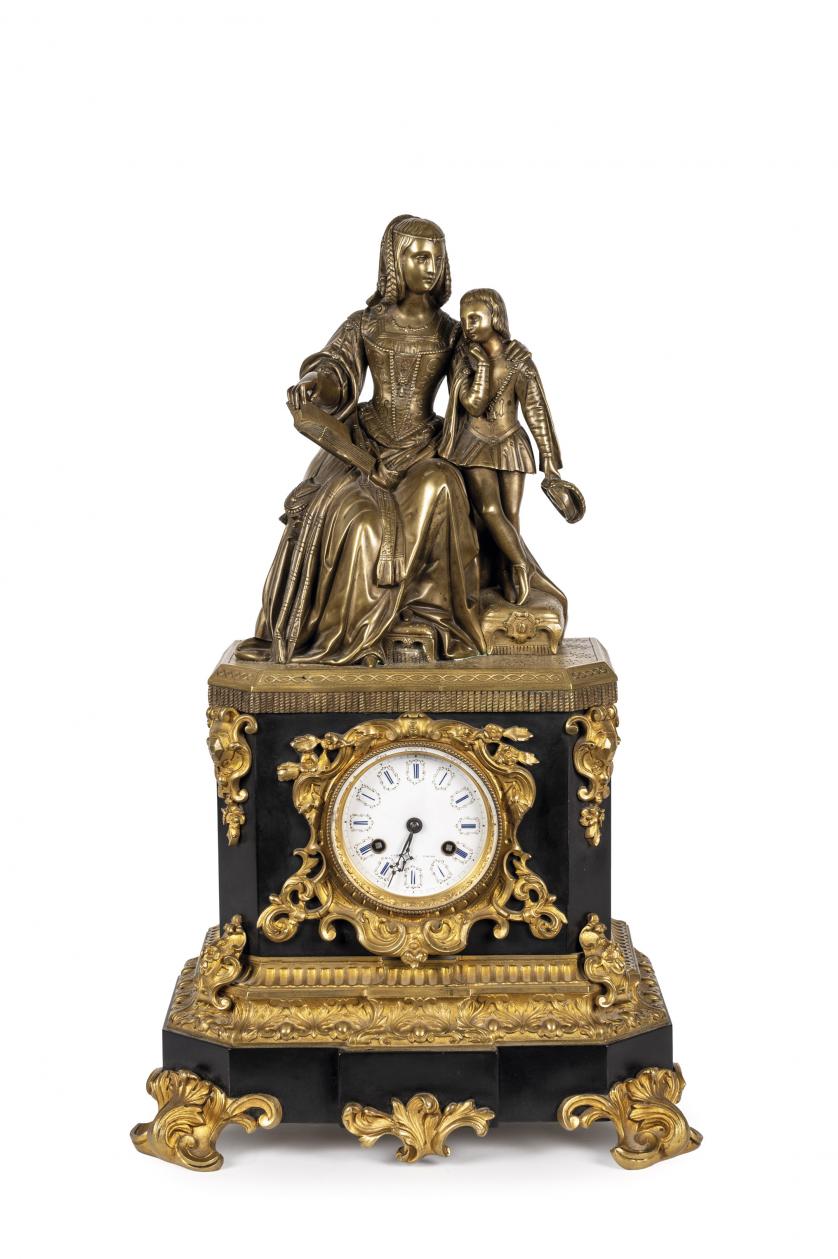 Reloj de sobremesa Napoleon III. S. XIX
