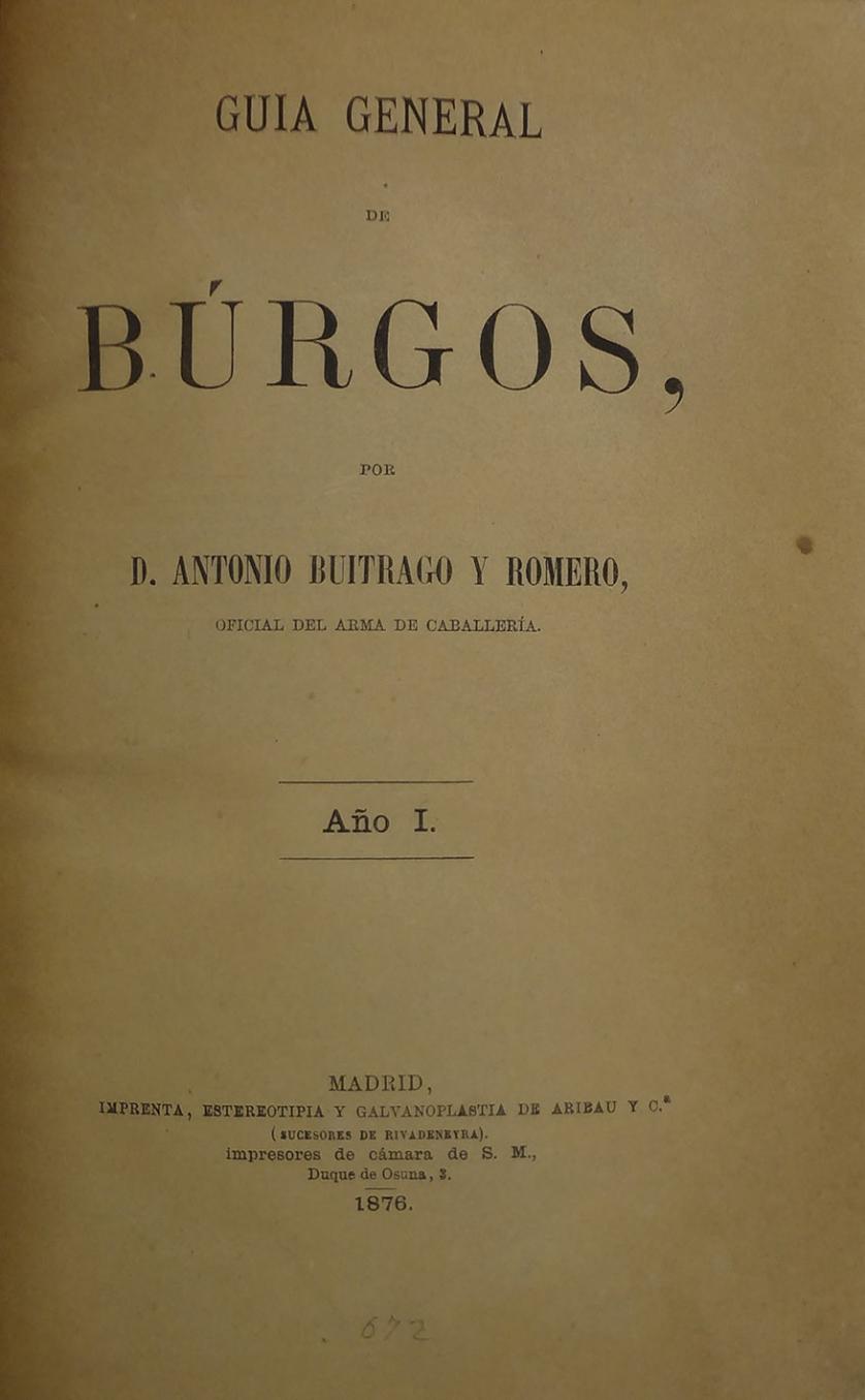 Guía general de Burgos. Firmas de Cecilio Pla