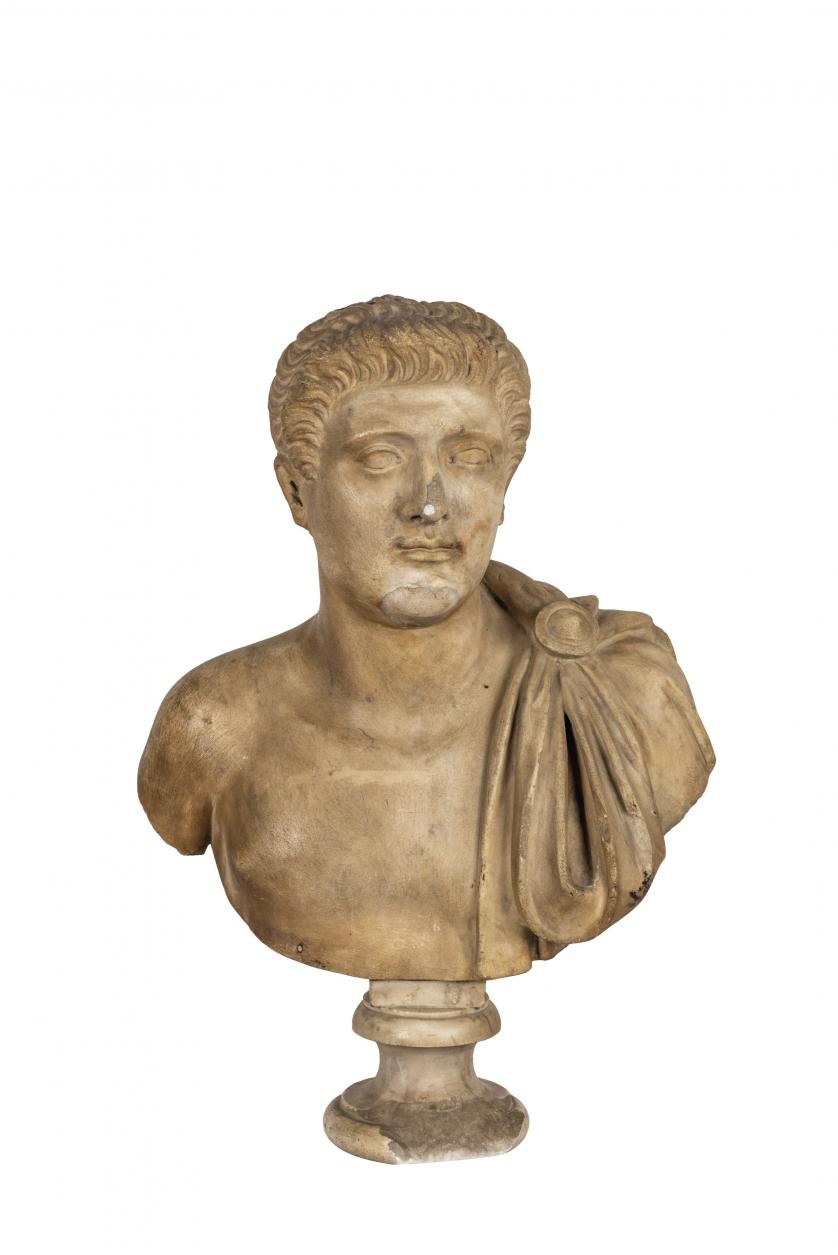 Busto romano en marmol S. I - II d. C.