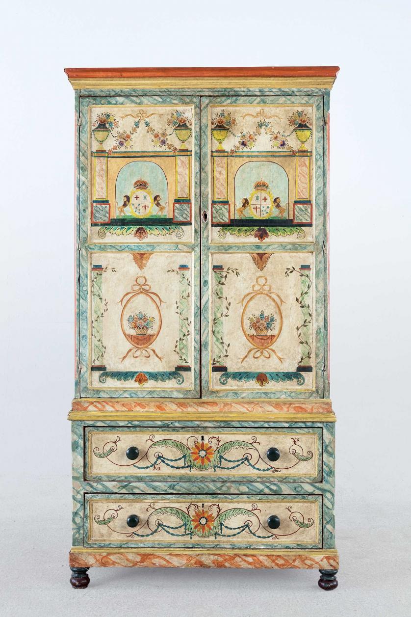 Painted Italian style cabinet