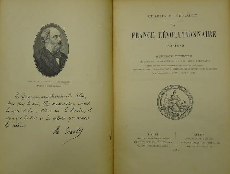 D´HERICAULT La France révolutionnaire 1789-1889
