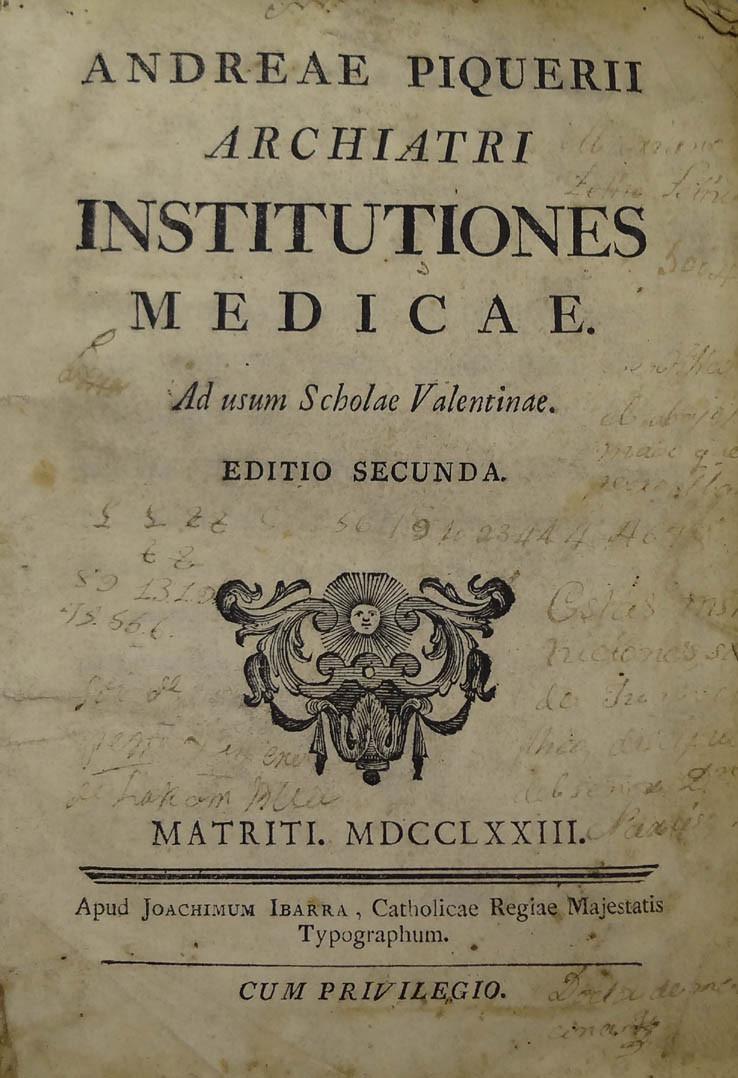 Piquerii. Institutiones medicae