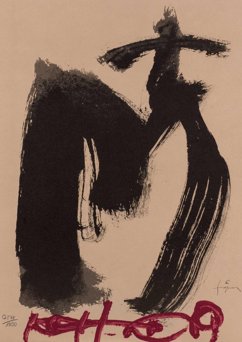 Antoni Tapies. Lithography.