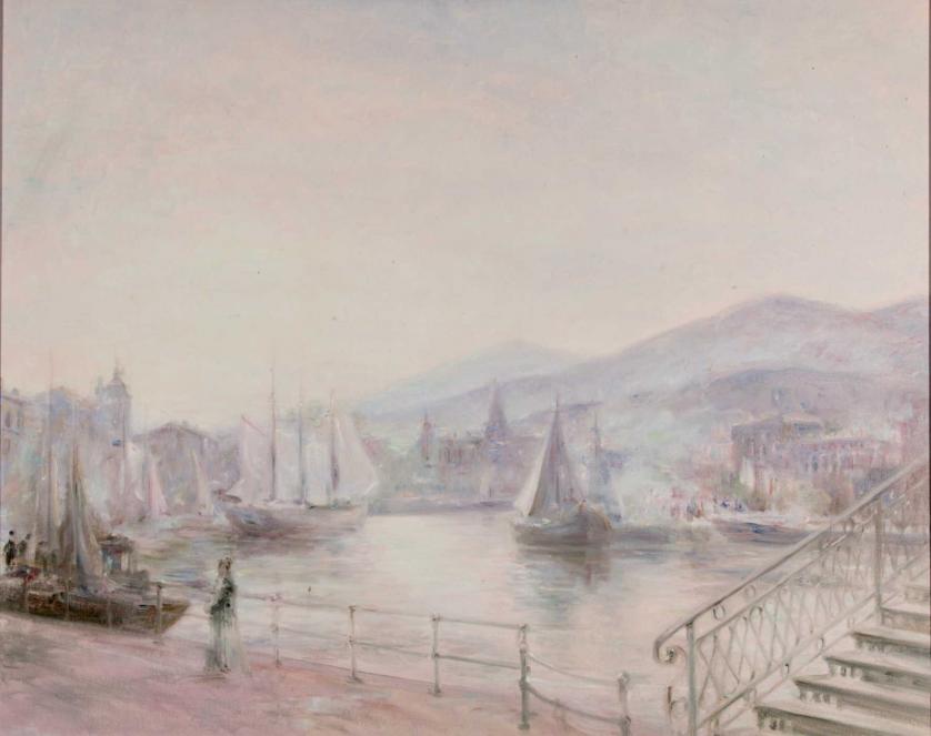 Gocha Agapishvili. "View of the Arenal pier"