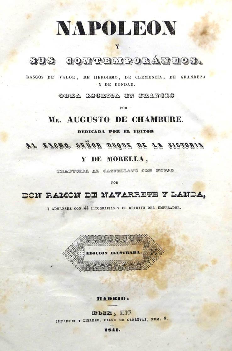 Chambure. Napoleon and his contemporaries