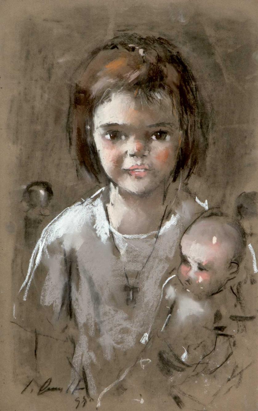 Jaume Queralt. girl with doll