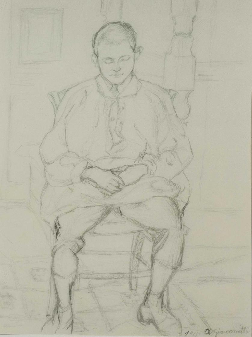 Alberto Giacometti. Figura masculina sentada