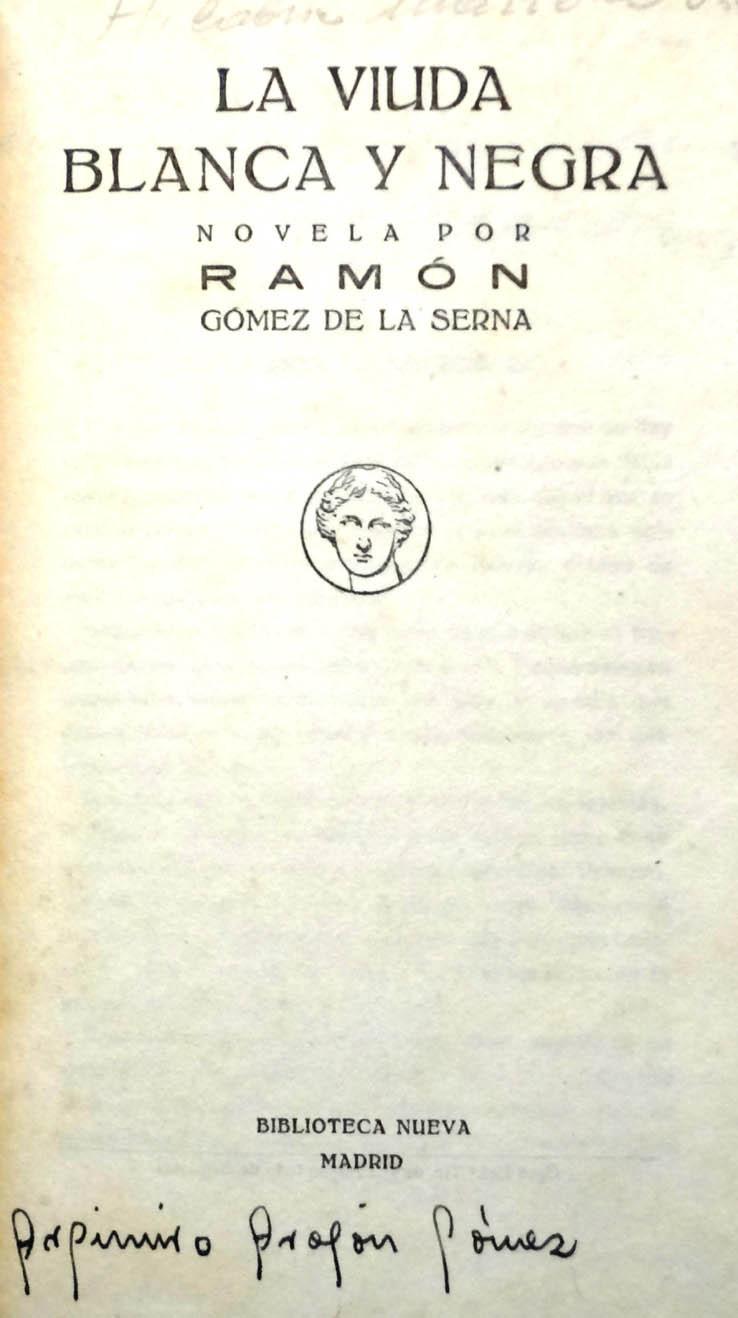 Gomez de la Serna. The black and white widow