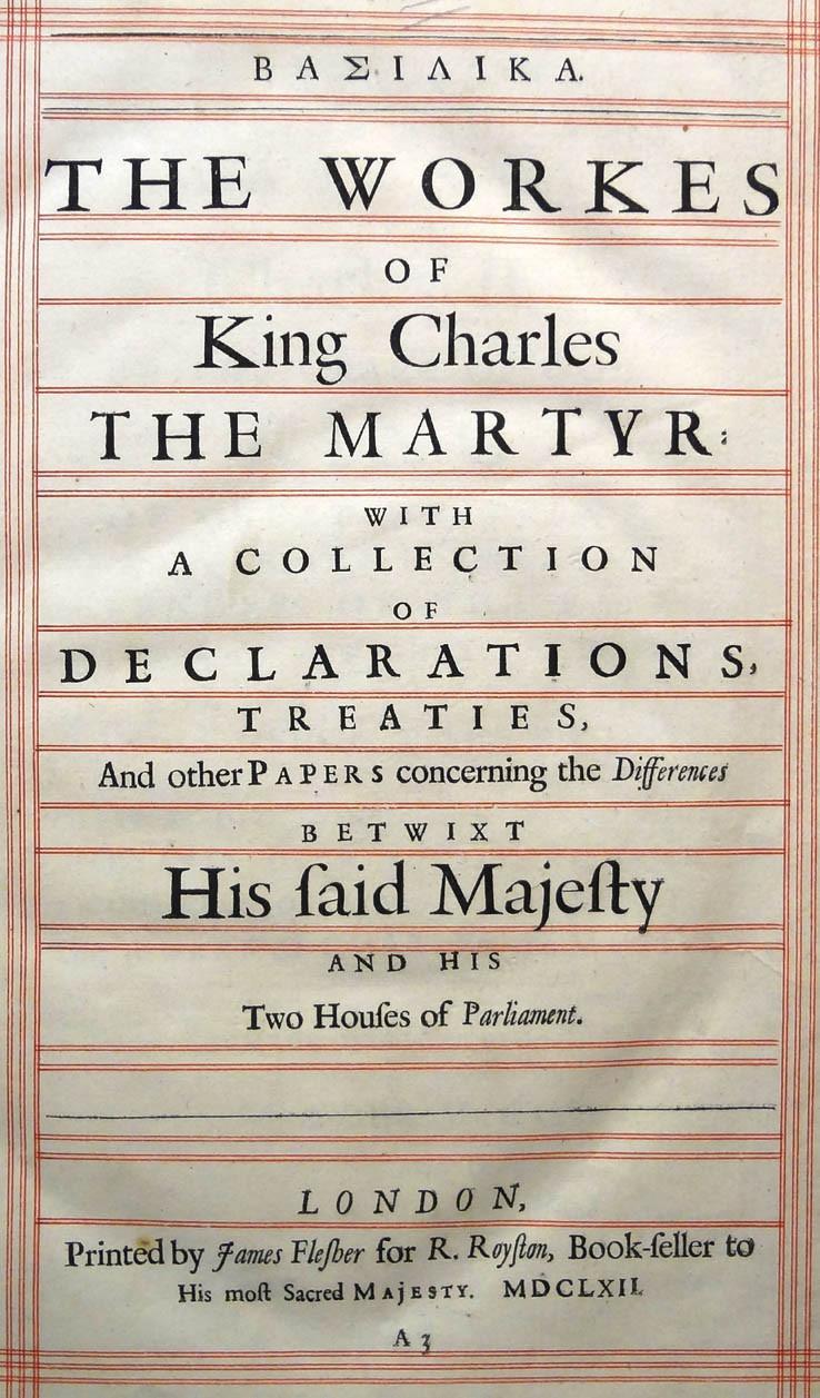 The workes of King Charles the Martyr