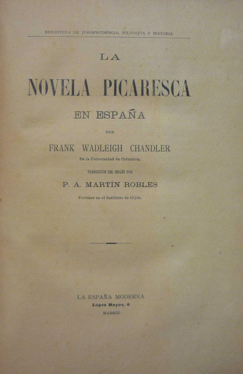 La novela picaresca en España