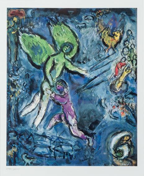 Marc Chagall. La Lutte de Jacob et de l&#39;Ange