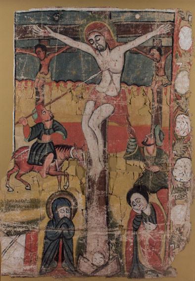 Escuela etíope, S. XVIII. Cristo crucificado