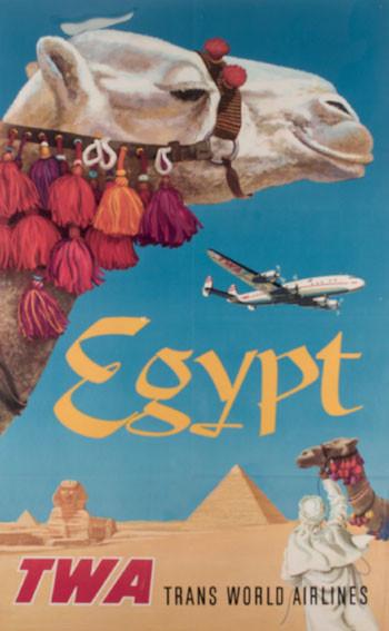 Egypt. TWA. Trans World Airlines