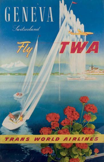 Geneva. Switzerland. Fly TWA
