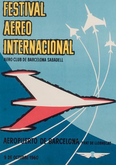 Cartel Festival Aéreo Internacional, Barcelona.