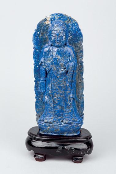 Figura de Buda de lapislázuli