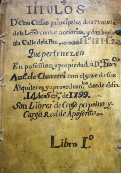 Plazuela de la Leña. Documentación manuscrita