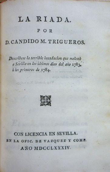 Candido María Trigueros. 3 obras en 1 vol.