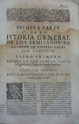 Historia general de los ermitaños de San Agustin