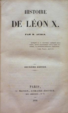 Audin. Histoire de Léon X