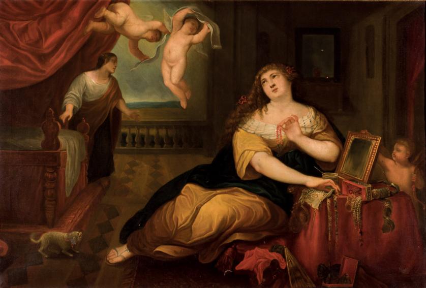 Seguidor de Tiziano, S. XIX. La Vanidad
