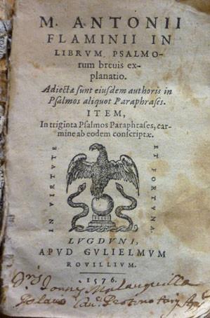 M. Antonii Flaminii in Librum Psalmorum