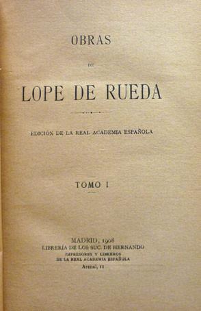Obras de Lope de Rueda 2 vols.