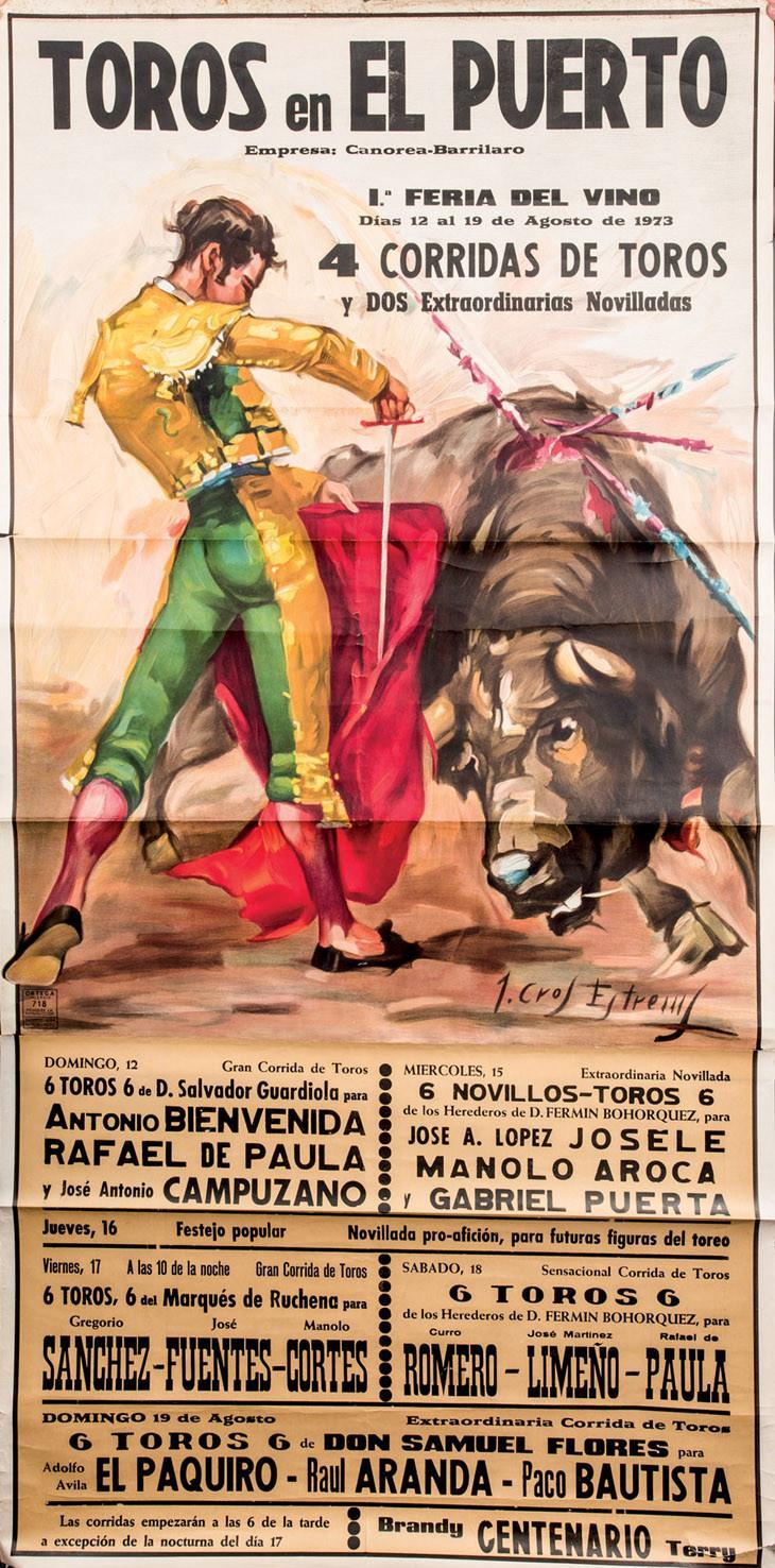 Tres carteles taurinos. Años 1960-71-73