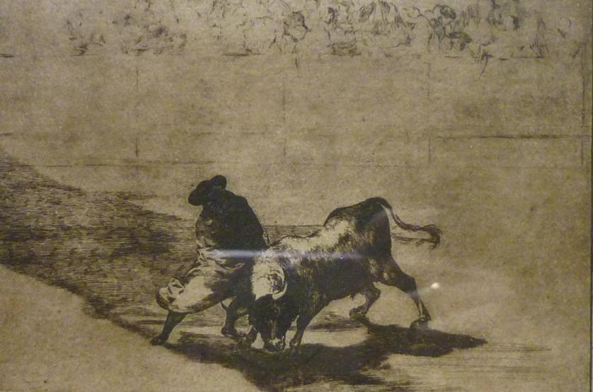 Goya. Pareja de grabados "Tauromaquia"