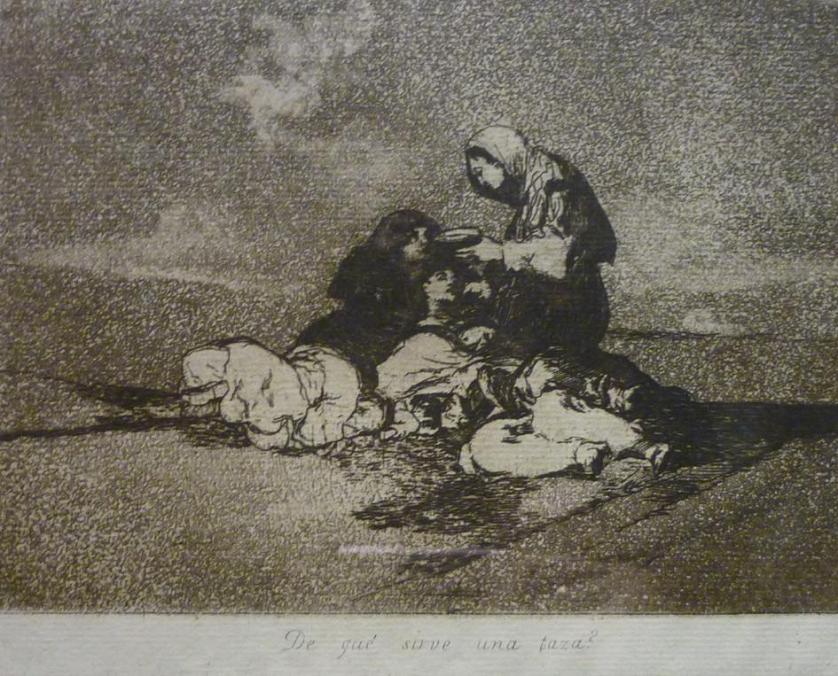 Goya. The disasters of war. 3 engravings