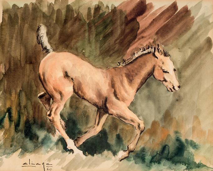 Carlos Aliaga. Horse