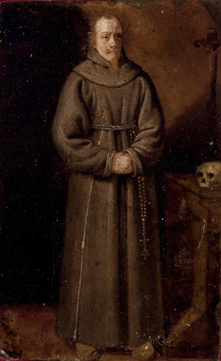 Old Spanish School. monk portrait