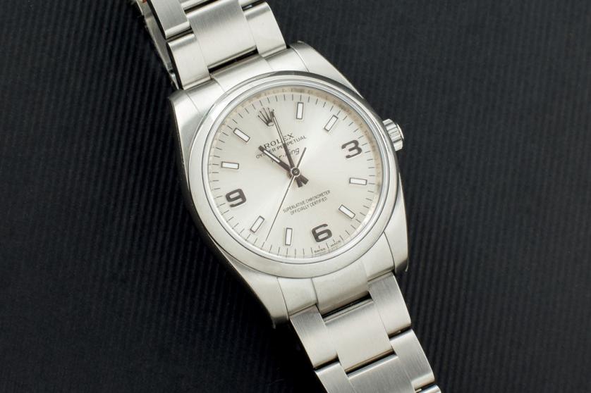 Rolex Airking steel watch