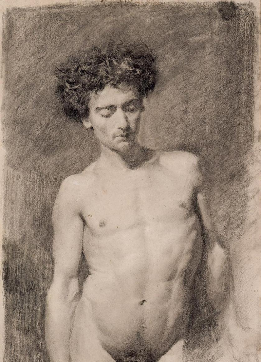 Mariano Fortuny Marsal. Study of young men