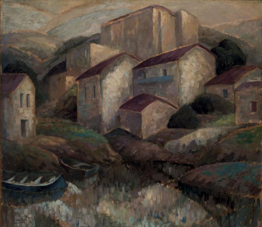 Daniel Vazquez Diaz. Houses near the river