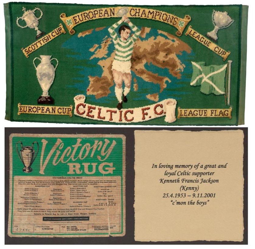 Victory rug Celtic Glasgow 1966-67